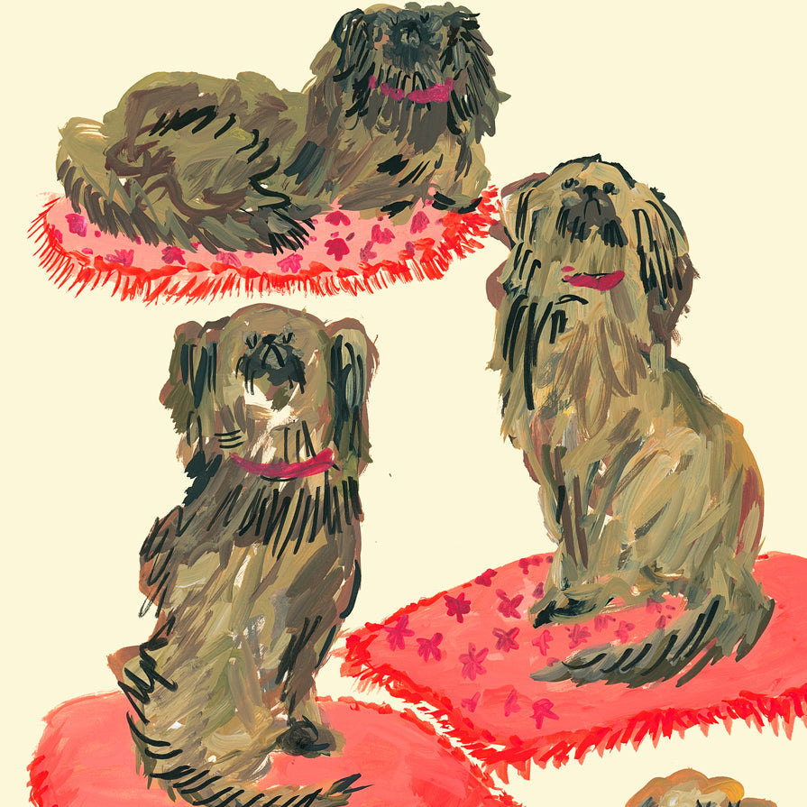 Imprimé Chiens Fantaisie