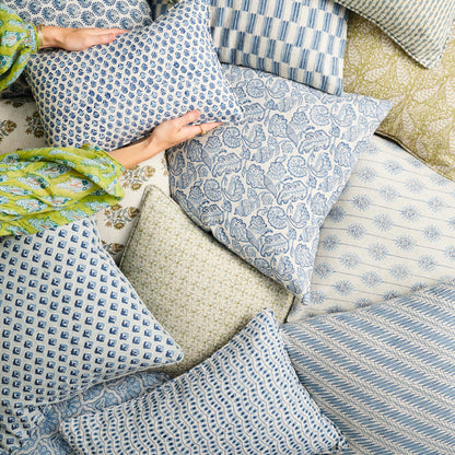 Coussin carré Jakarta Azure