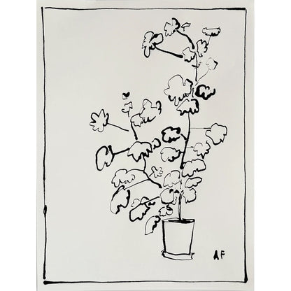 Géranium en pot i par Aislinn Forbes