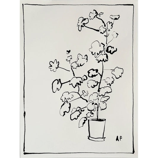 Géranium en pot i par Aislinn Forbes