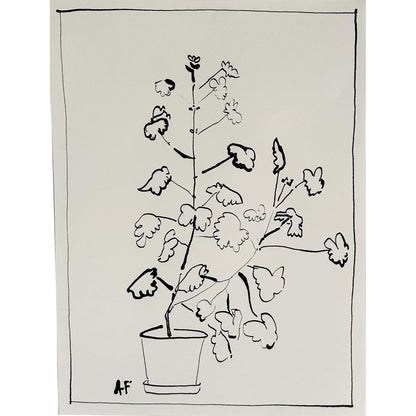 Géranium ii en pot par Aislinn Forbes