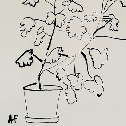 Géranium ii en pot par Aislinn Forbes