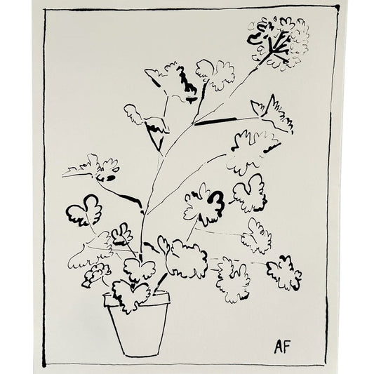 Géranium III en pot par Aislinn Forbes