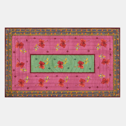 Couette junior Ibisco vert rose