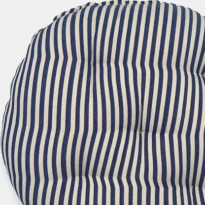 Coussin de siège rond en denim fin