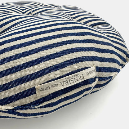 Coussin de siège rond en denim fin