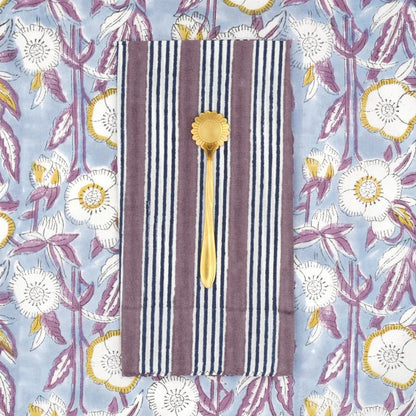 Serviettes Alice Violet : Lot de 4