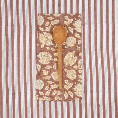 Serviettes Iris Rosewood : Lot de 4