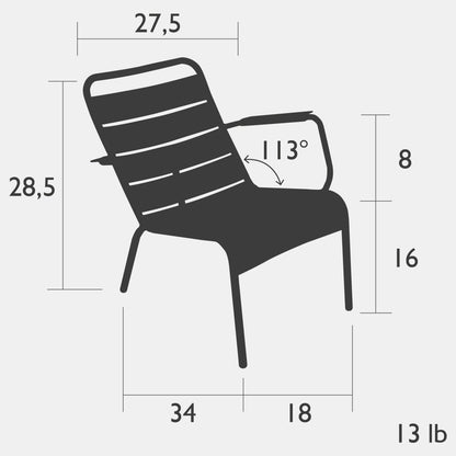Fauteuil bas Luxembourg