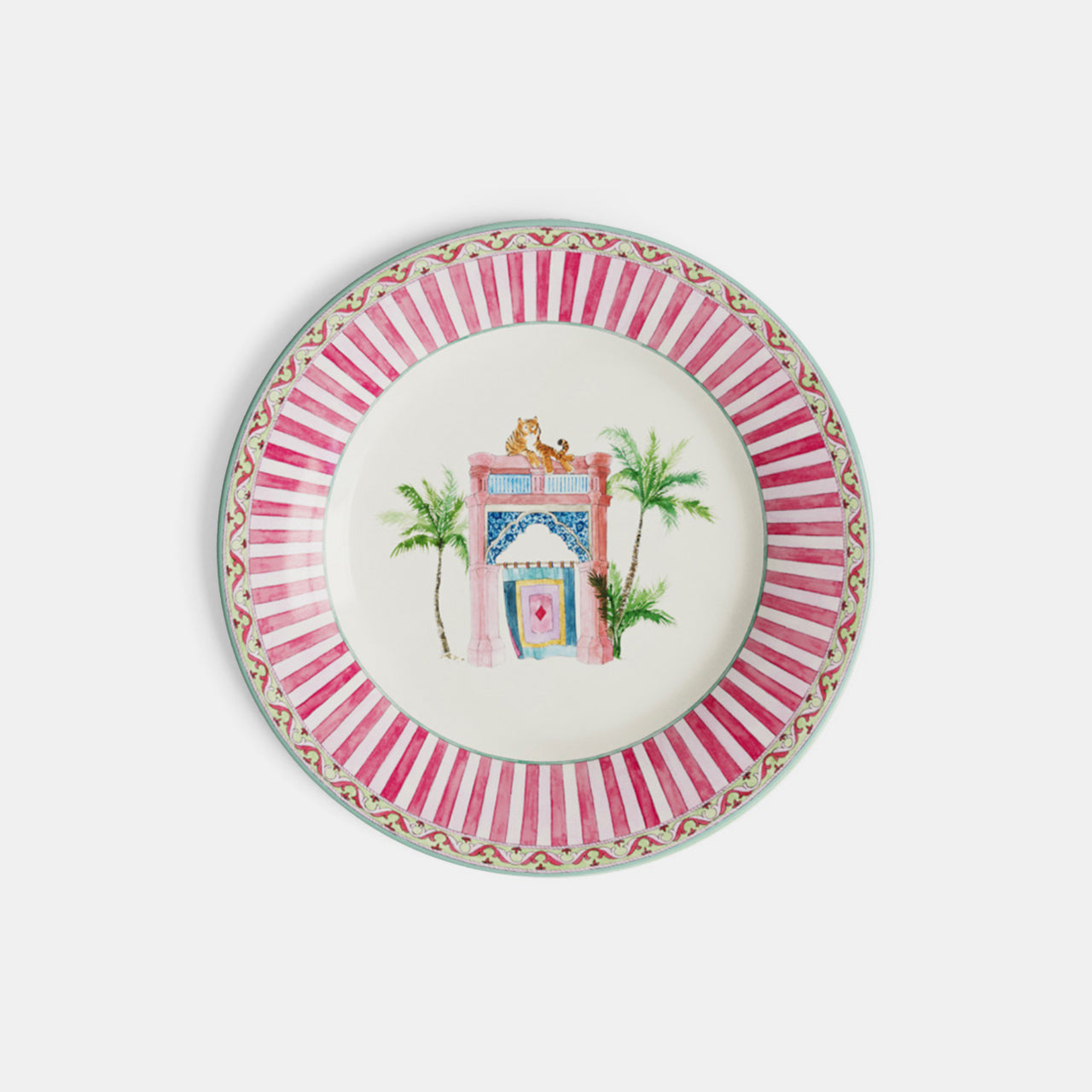 Assiette à dessert en porcelaine Sariska rose